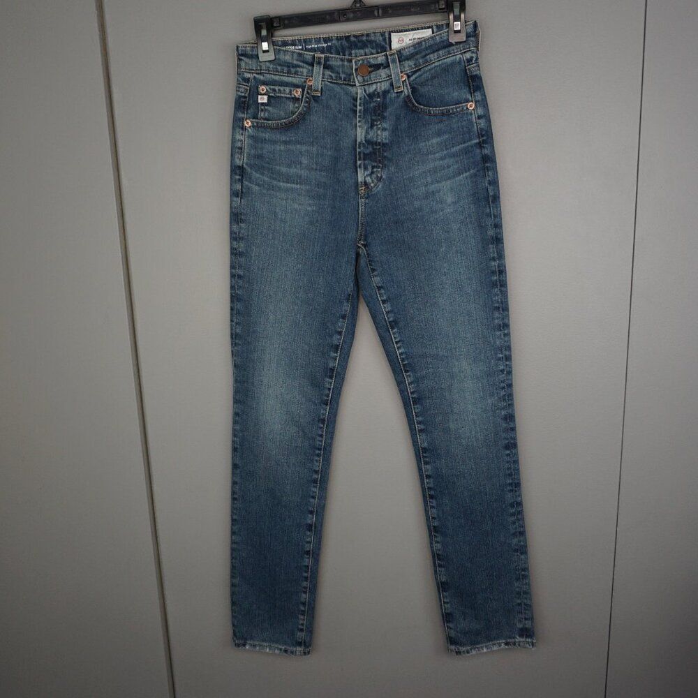 AG Alexxis Slim High Rise Vintage Fit Jeans in 14 Years Wilderness size 26